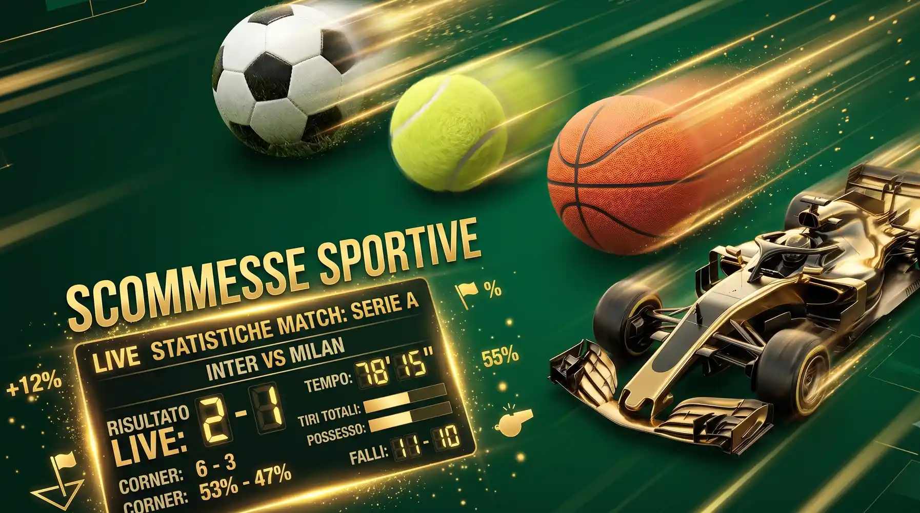 Calcio, tennis, basket e Formula 1 su Betsport24